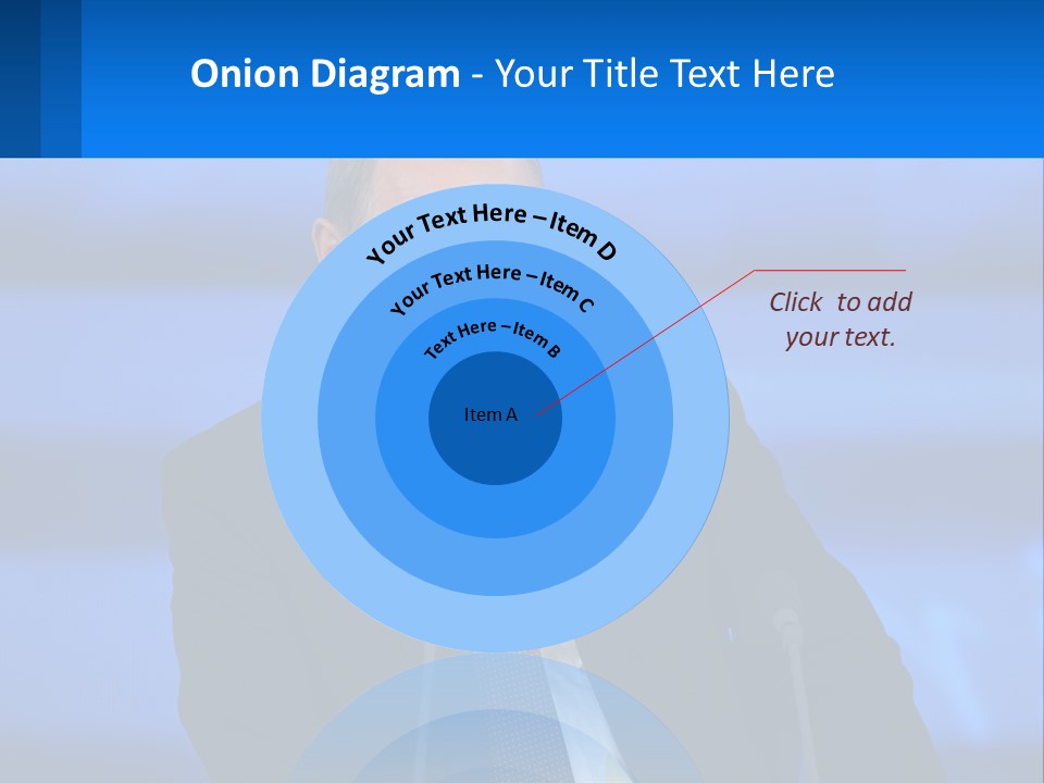 A Man In A Suit And Tie Sitting At A Table PowerPoint Template