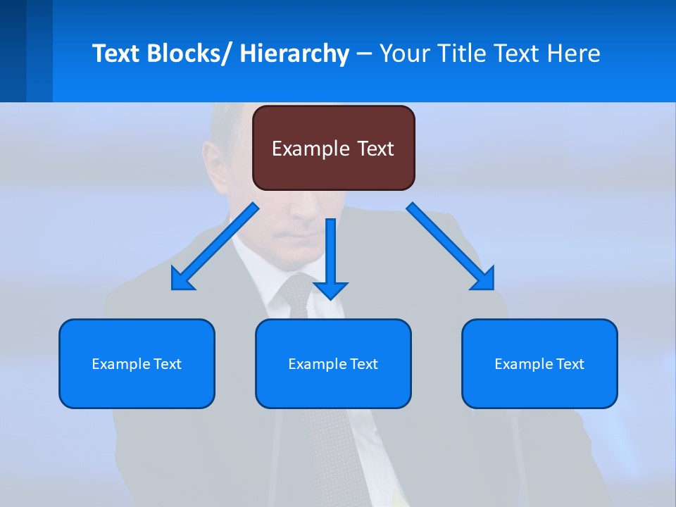 A Man In A Suit And Tie Sitting At A Table PowerPoint Template
