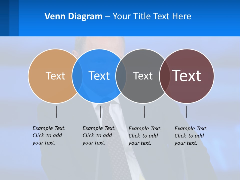 A Man In A Suit And Tie Sitting At A Table PowerPoint Template