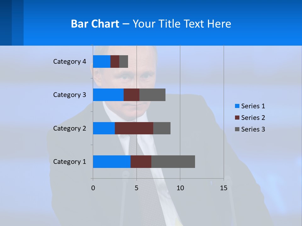 A Man In A Suit And Tie Sitting At A Table PowerPoint Template