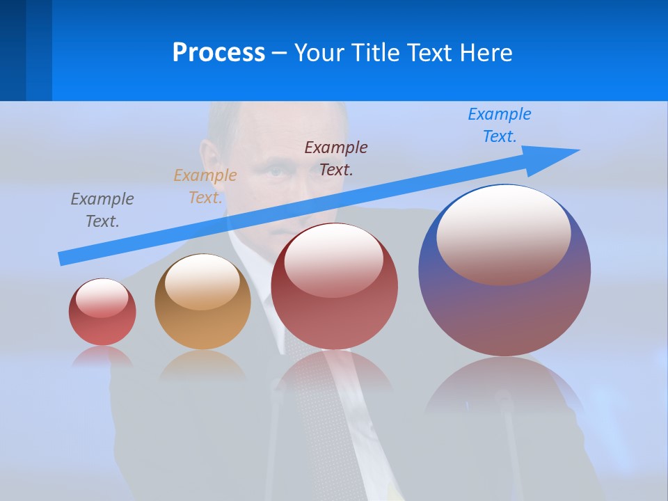 A Man In A Suit And Tie Sitting At A Table PowerPoint Template