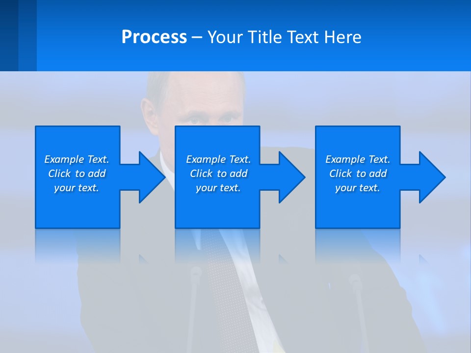 A Man In A Suit And Tie Sitting At A Table PowerPoint Template