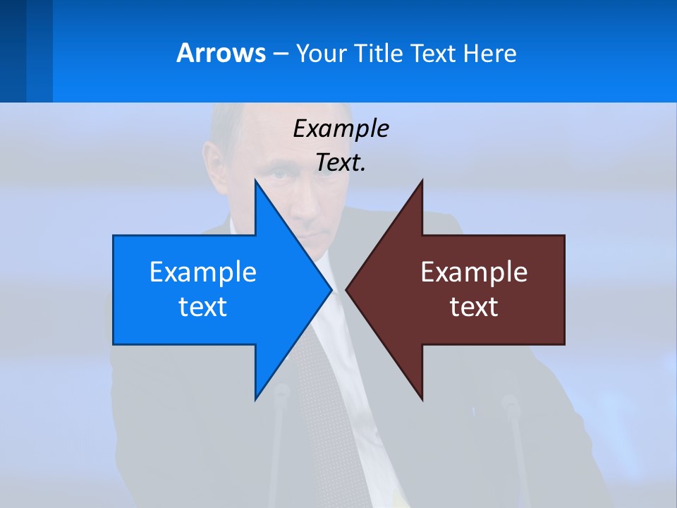 A Man In A Suit And Tie Sitting At A Table PowerPoint Template