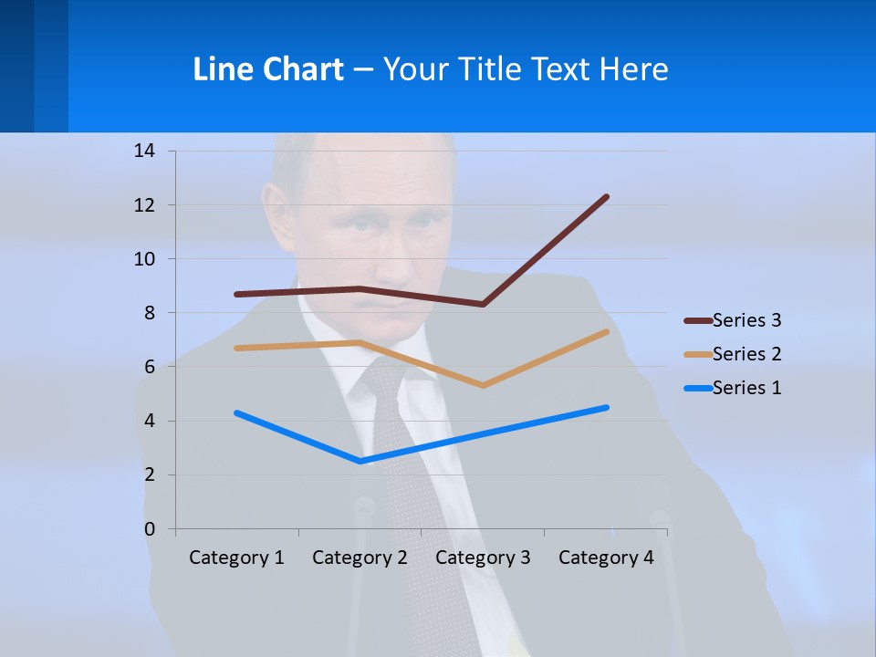 A Man In A Suit And Tie Sitting At A Table PowerPoint Template