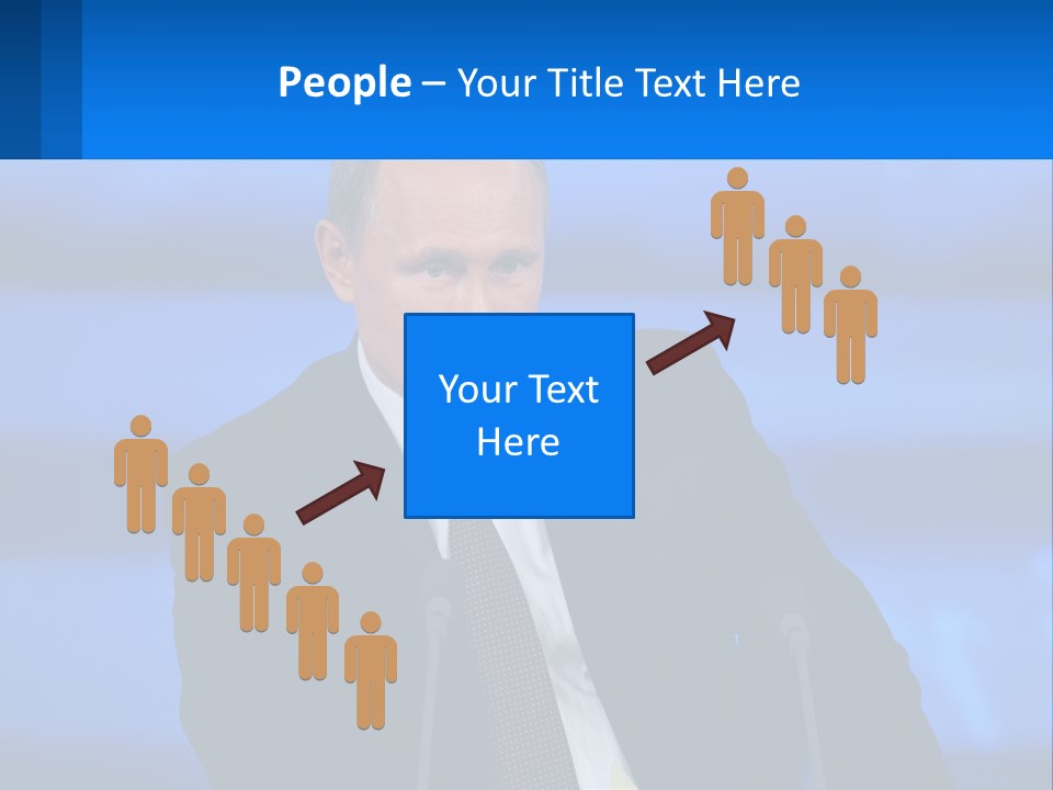 A Man In A Suit And Tie Sitting At A Table PowerPoint Template