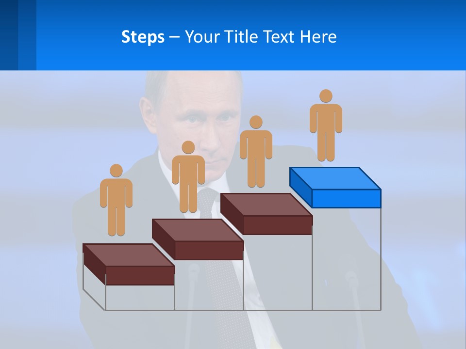 A Man In A Suit And Tie Sitting At A Table PowerPoint Template