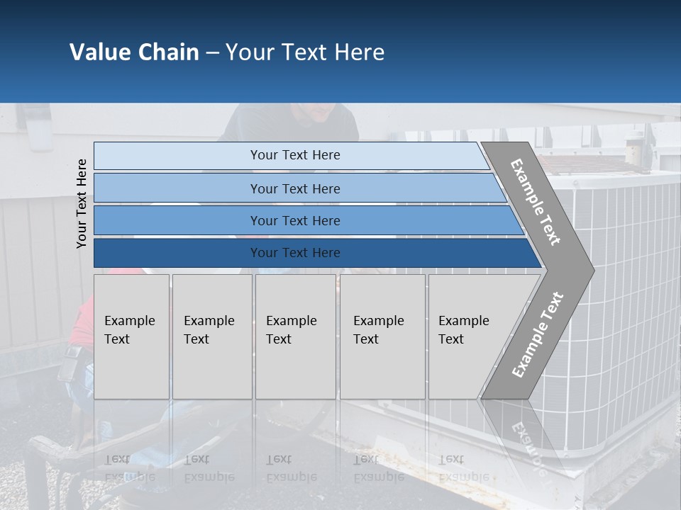A Man And A Woman Working On An Air Conditioner PowerPoint Template