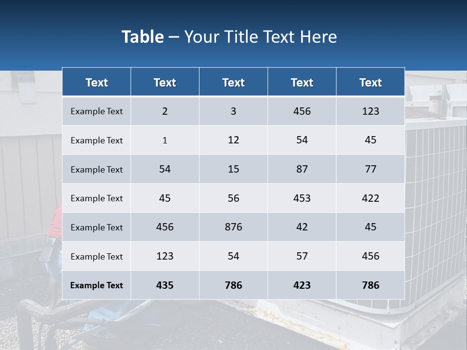 A Man And A Woman Working On An Air Conditioner PowerPoint Template