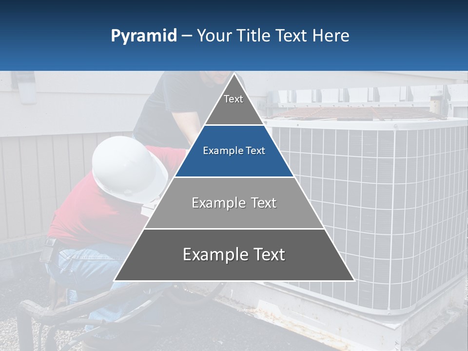 A Man And A Woman Working On An Air Conditioner PowerPoint Template