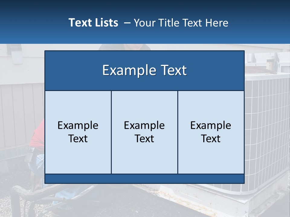 A Man And A Woman Working On An Air Conditioner PowerPoint Template