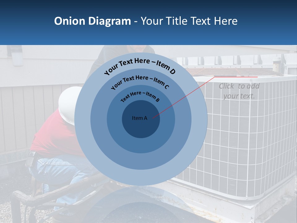 A Man And A Woman Working On An Air Conditioner PowerPoint Template