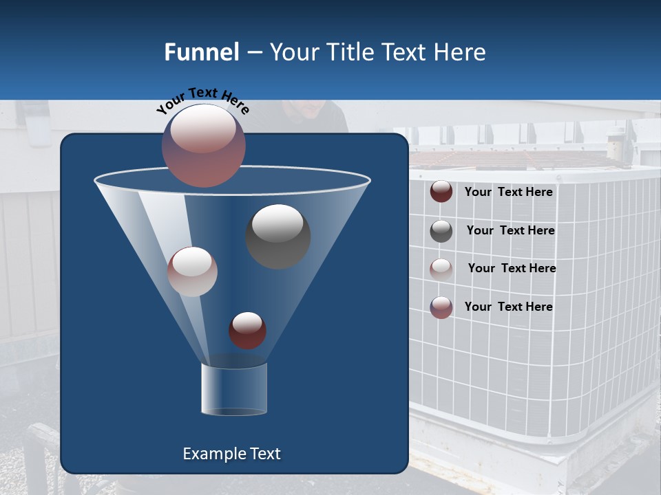 A Man And A Woman Working On An Air Conditioner PowerPoint Template
