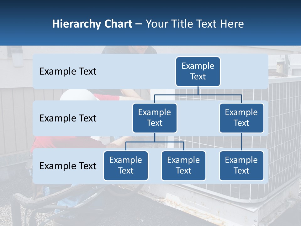 A Man And A Woman Working On An Air Conditioner PowerPoint Template