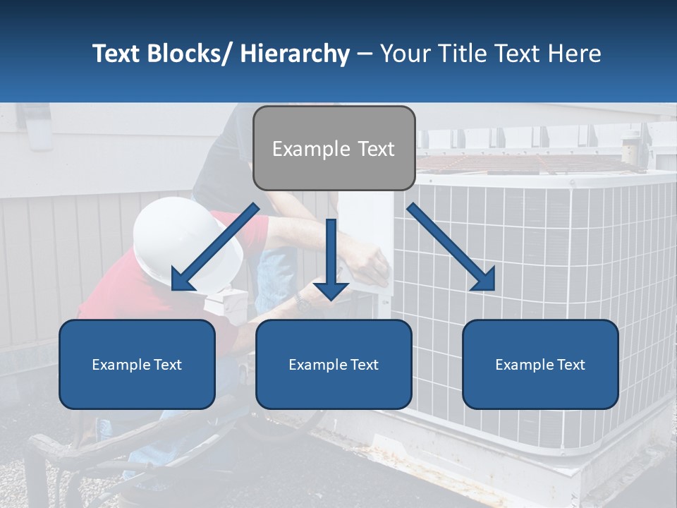 A Man And A Woman Working On An Air Conditioner PowerPoint Template
