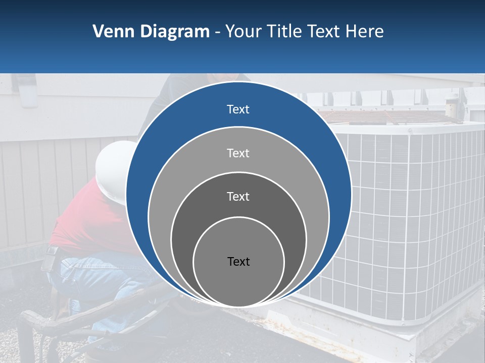 A Man And A Woman Working On An Air Conditioner PowerPoint Template