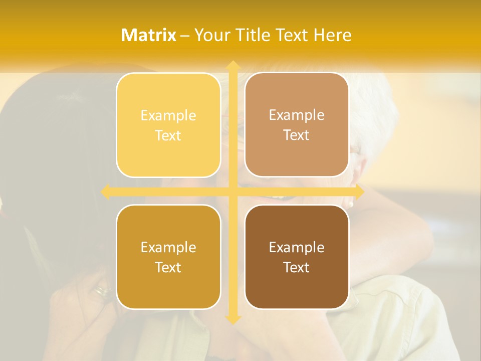 A Woman Kissing A Woman On The Cheek PowerPoint Template