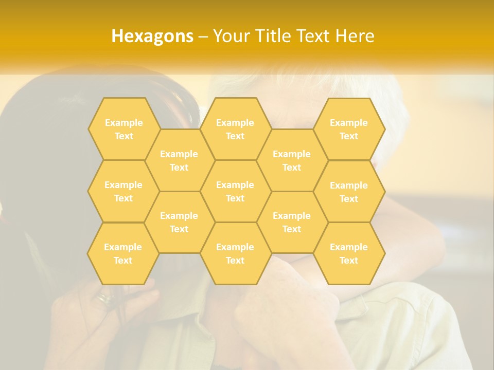 A Woman Kissing A Woman On The Cheek PowerPoint Template