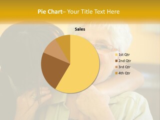 A Woman Kissing A Woman On The Cheek PowerPoint Template