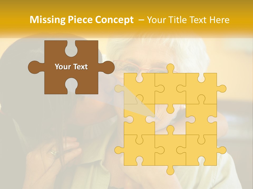 A Woman Kissing A Woman On The Cheek PowerPoint Template