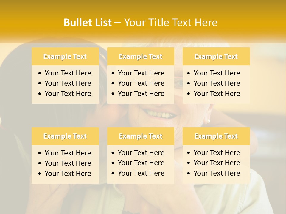A Woman Kissing A Woman On The Cheek PowerPoint Template