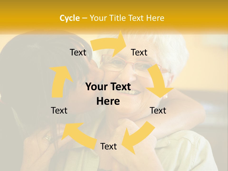 A Woman Kissing A Woman On The Cheek PowerPoint Template