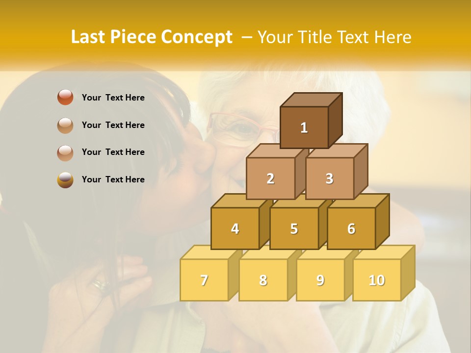 A Woman Kissing A Woman On The Cheek PowerPoint Template