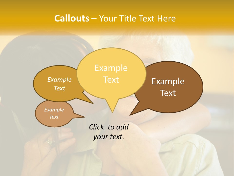A Woman Kissing A Woman On The Cheek PowerPoint Template