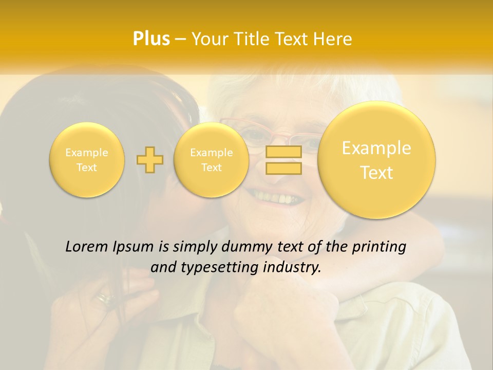 A Woman Kissing A Woman On The Cheek PowerPoint Template