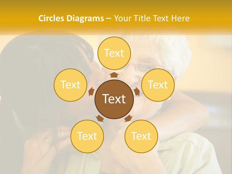 A Woman Kissing A Woman On The Cheek PowerPoint Template