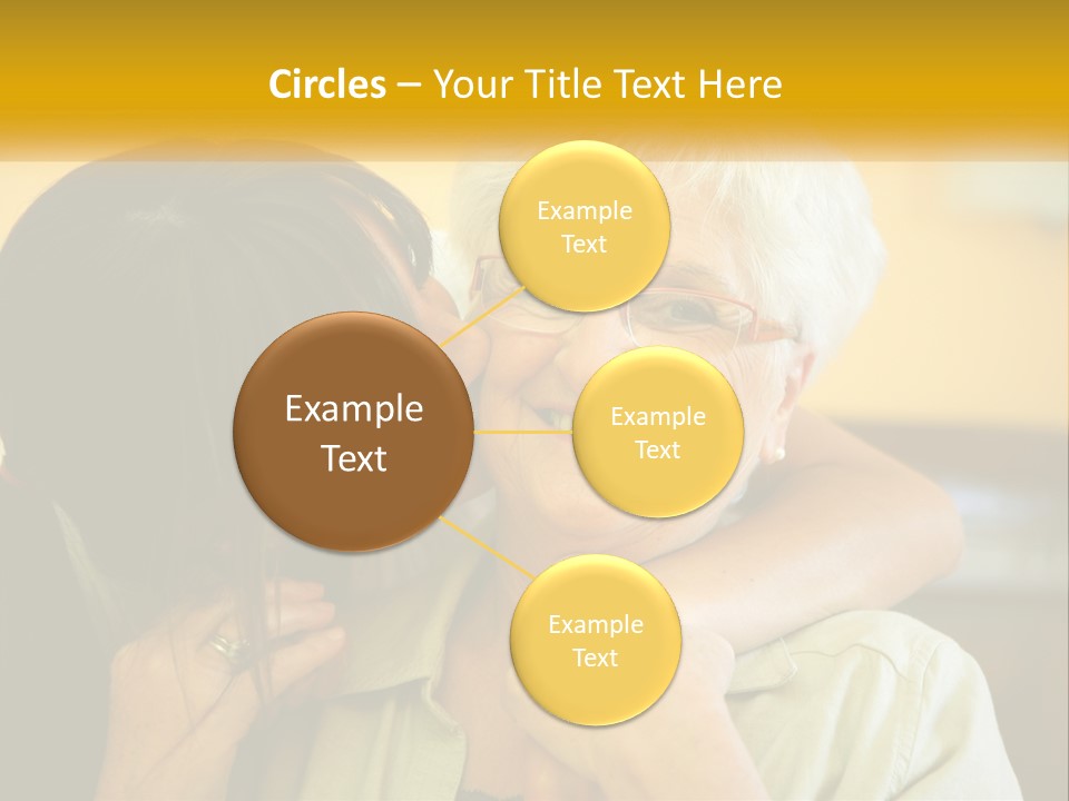 A Woman Kissing A Woman On The Cheek PowerPoint Template