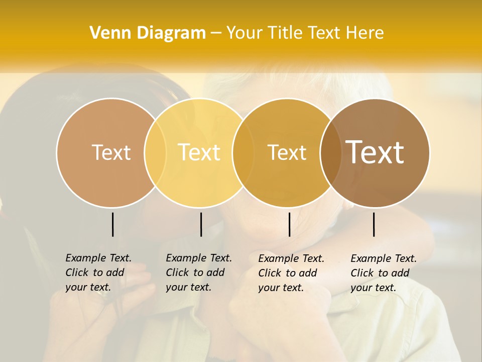 A Woman Kissing A Woman On The Cheek PowerPoint Template