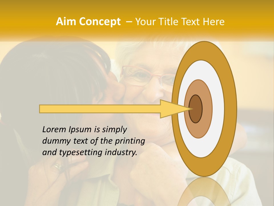 A Woman Kissing A Woman On The Cheek PowerPoint Template