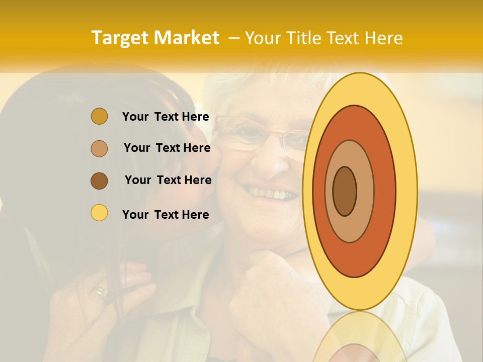 A Woman Kissing A Woman On The Cheek PowerPoint Template