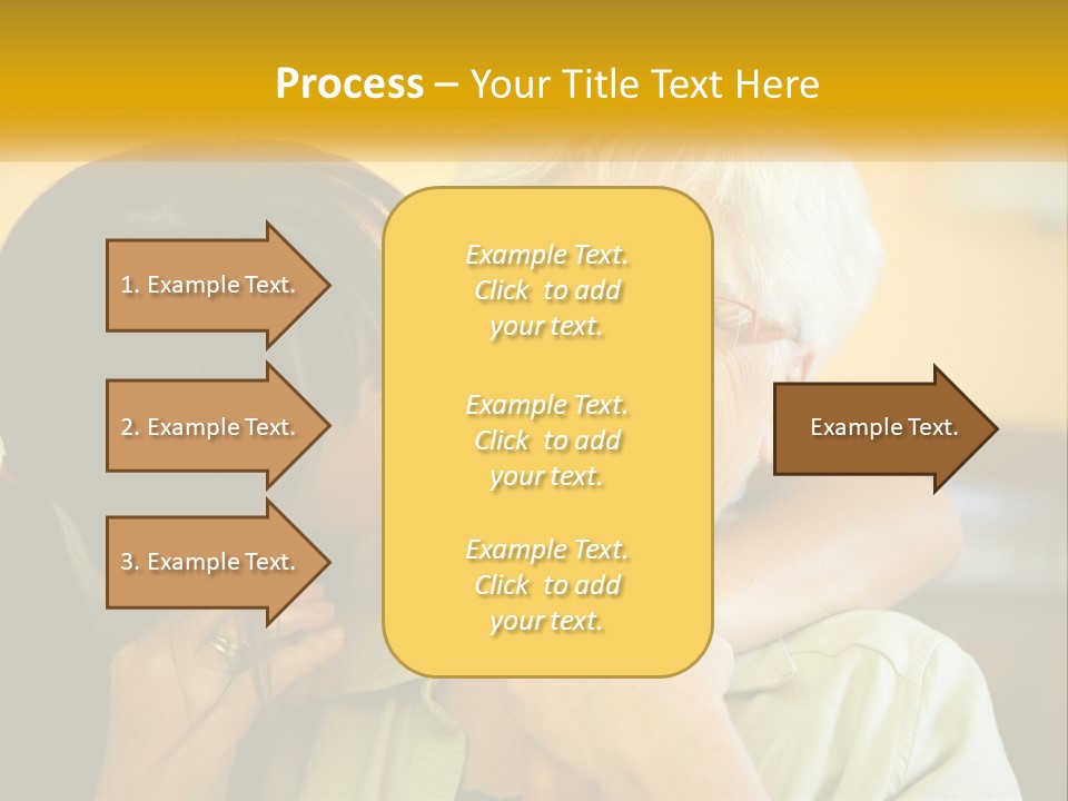 A Woman Kissing A Woman On The Cheek PowerPoint Template