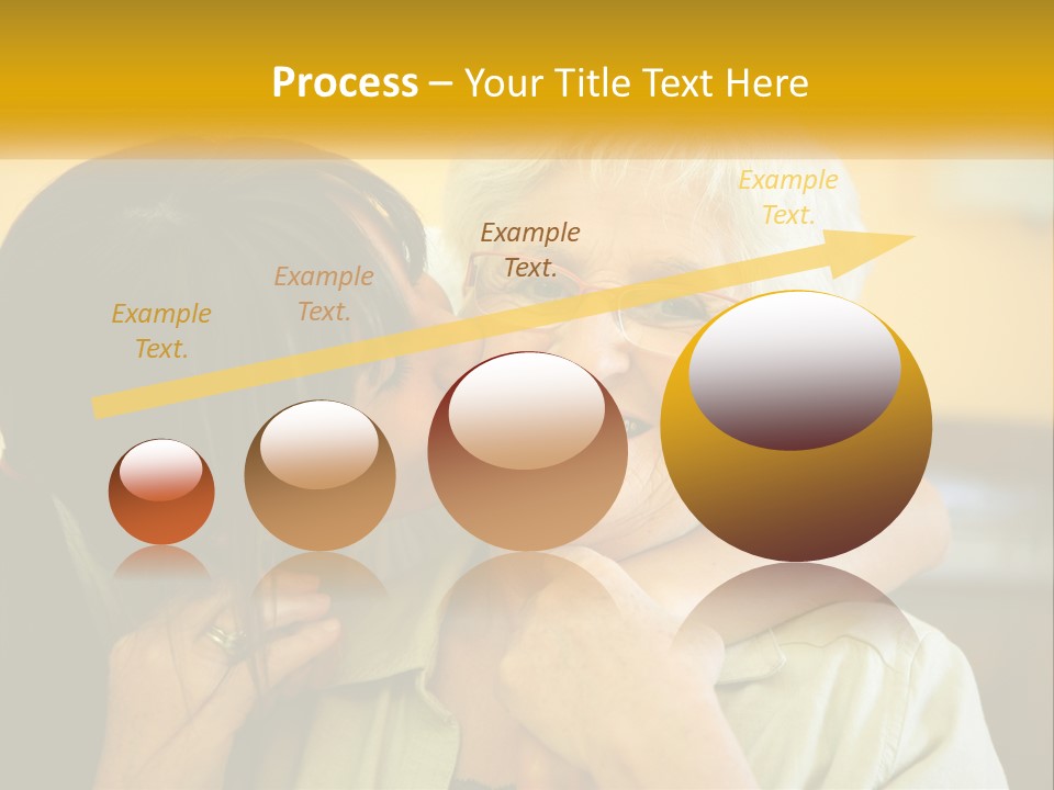 A Woman Kissing A Woman On The Cheek PowerPoint Template