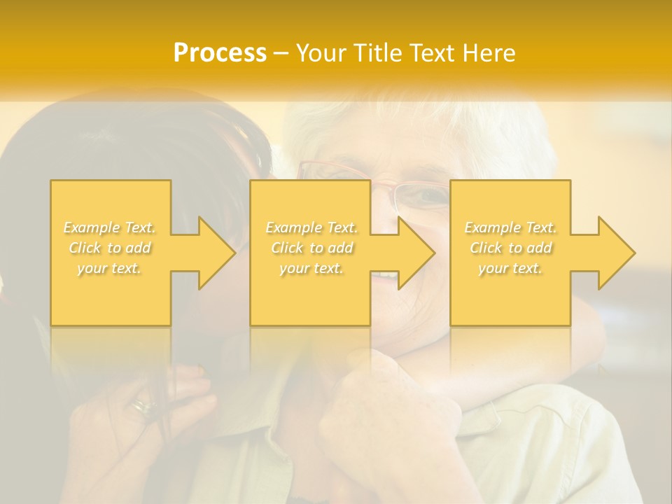 A Woman Kissing A Woman On The Cheek PowerPoint Template