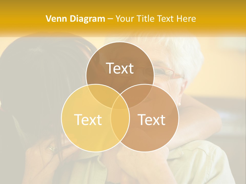 A Woman Kissing A Woman On The Cheek PowerPoint Template