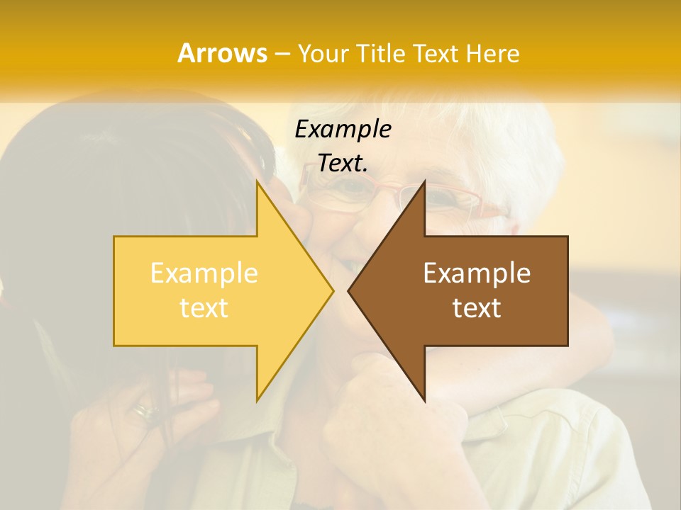 A Woman Kissing A Woman On The Cheek PowerPoint Template