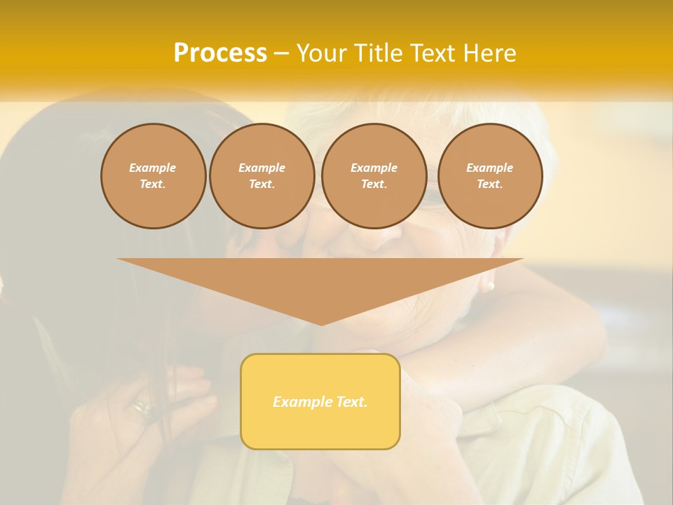 A Woman Kissing A Woman On The Cheek PowerPoint Template