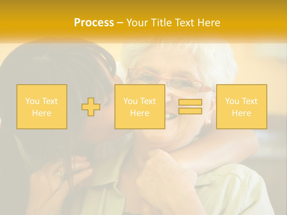 A Woman Kissing A Woman On The Cheek PowerPoint Template
