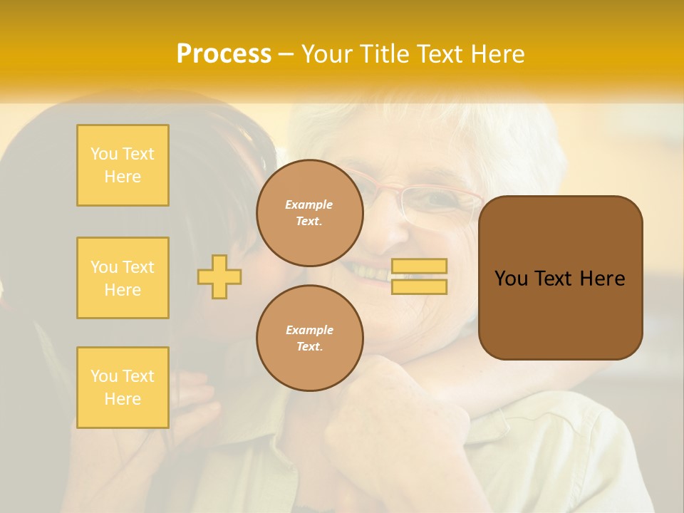 A Woman Kissing A Woman On The Cheek PowerPoint Template