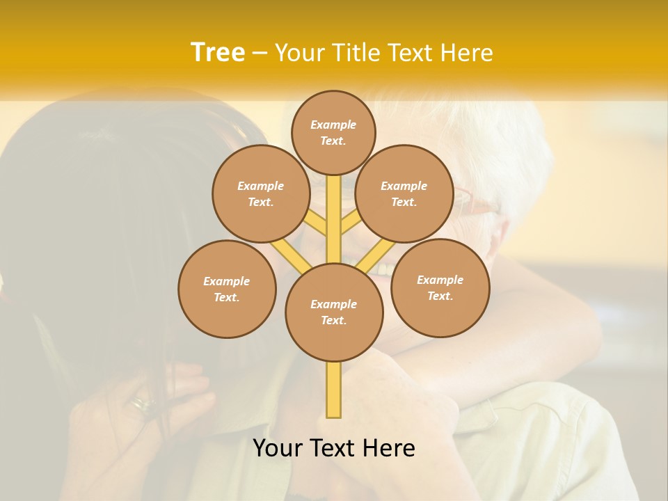 A Woman Kissing A Woman On The Cheek PowerPoint Template