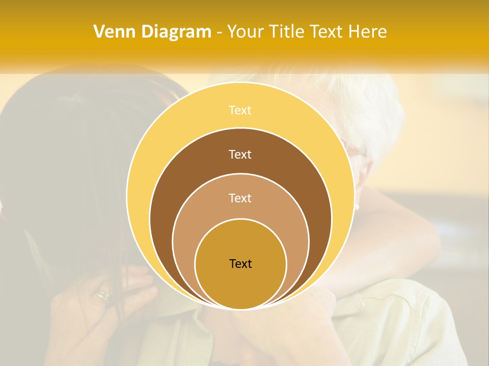 A Woman Kissing A Woman On The Cheek PowerPoint Template