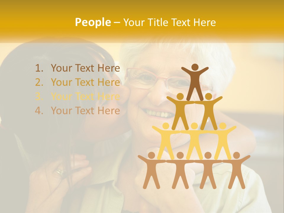 A Woman Kissing A Woman On The Cheek PowerPoint Template