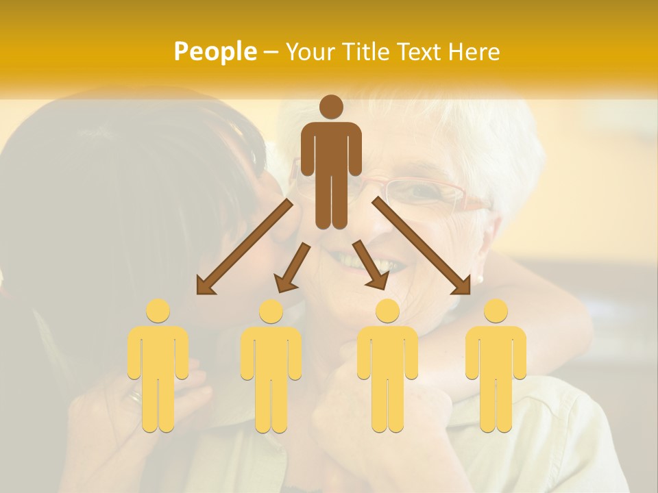 A Woman Kissing A Woman On The Cheek PowerPoint Template