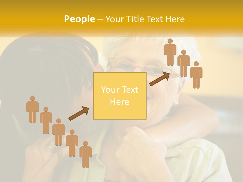 A Woman Kissing A Woman On The Cheek PowerPoint Template