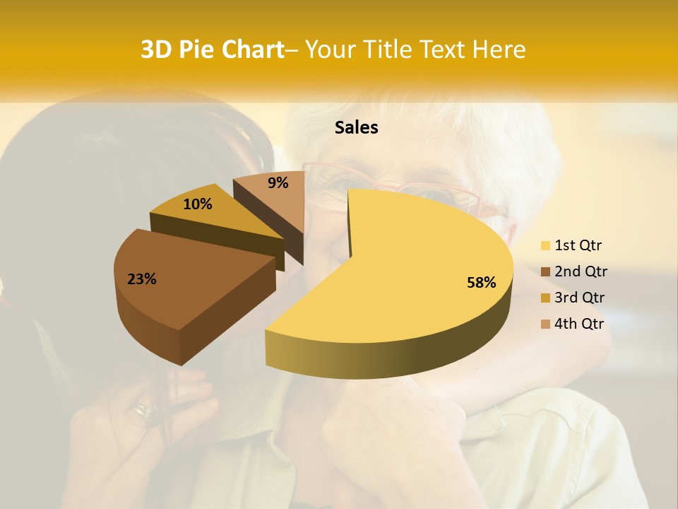 A Woman Kissing A Woman On The Cheek PowerPoint Template