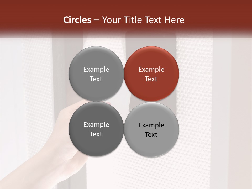 A Person Holding A Card In Front Of A Door PowerPoint Template