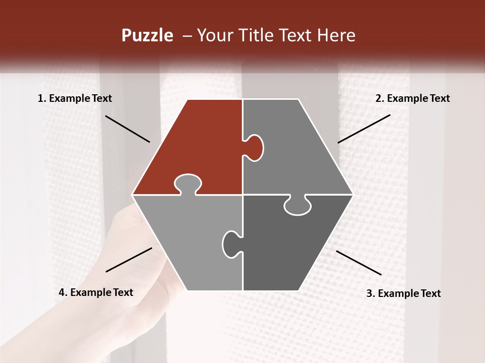 A Person Holding A Card In Front Of A Door PowerPoint Template