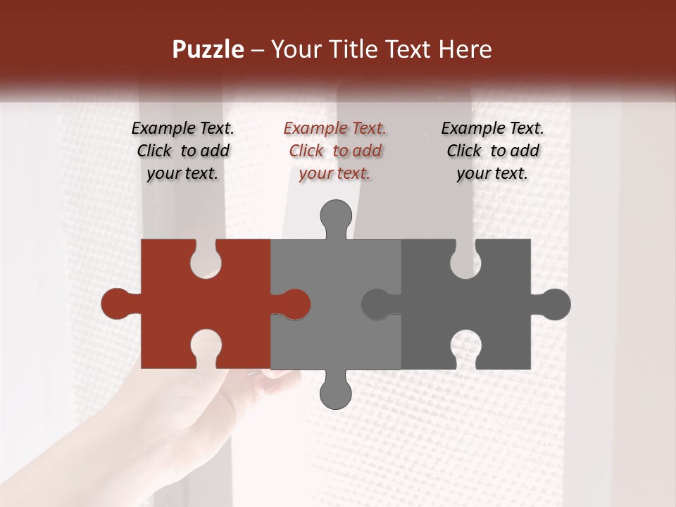 A Person Holding A Card In Front Of A Door PowerPoint Template